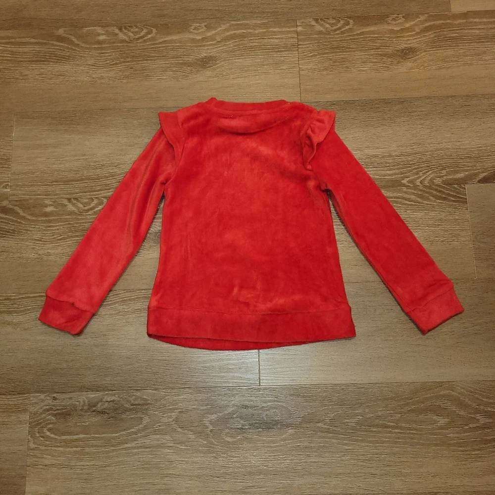 Rae Dunn Candy Cane Cutie Red Christmas Holiday Shirt Girls Size 6X NWOT